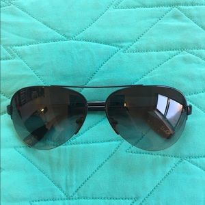 D&G lightweight full-rim aviator black sunglasses